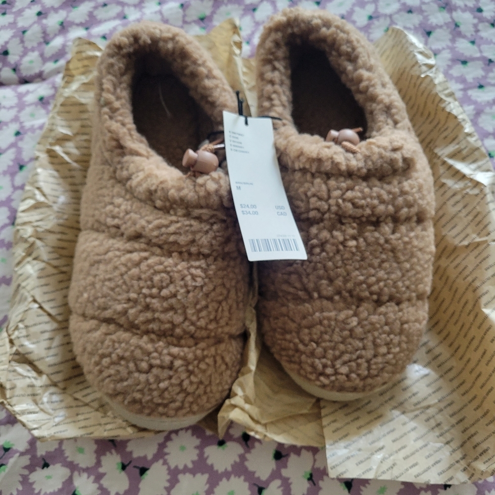 Urban Outfitters Furry Slippers